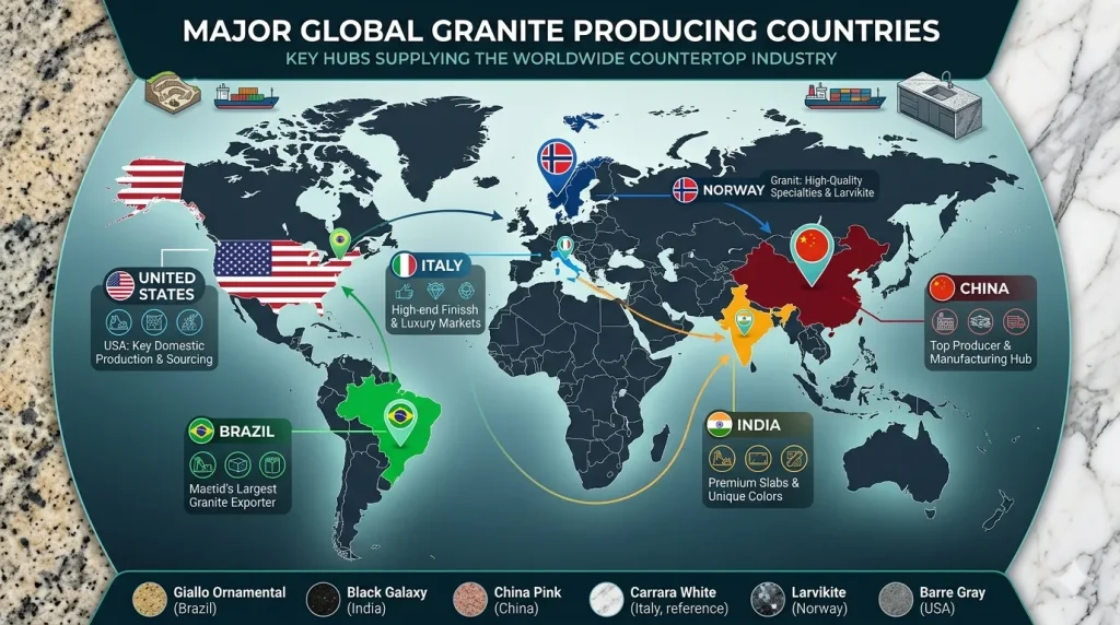 Which Countries Produce The Most Granite