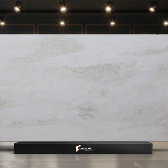 quartz kitchen top: Mystery White Quartzite