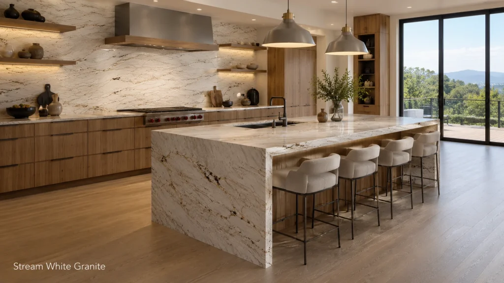 The 16 Most Popular Granite Colors in 2026 5 stream white granite